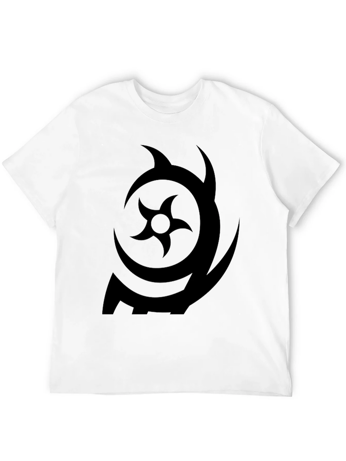 Symbol Print Black Crew Neck T-Shirt product image 3