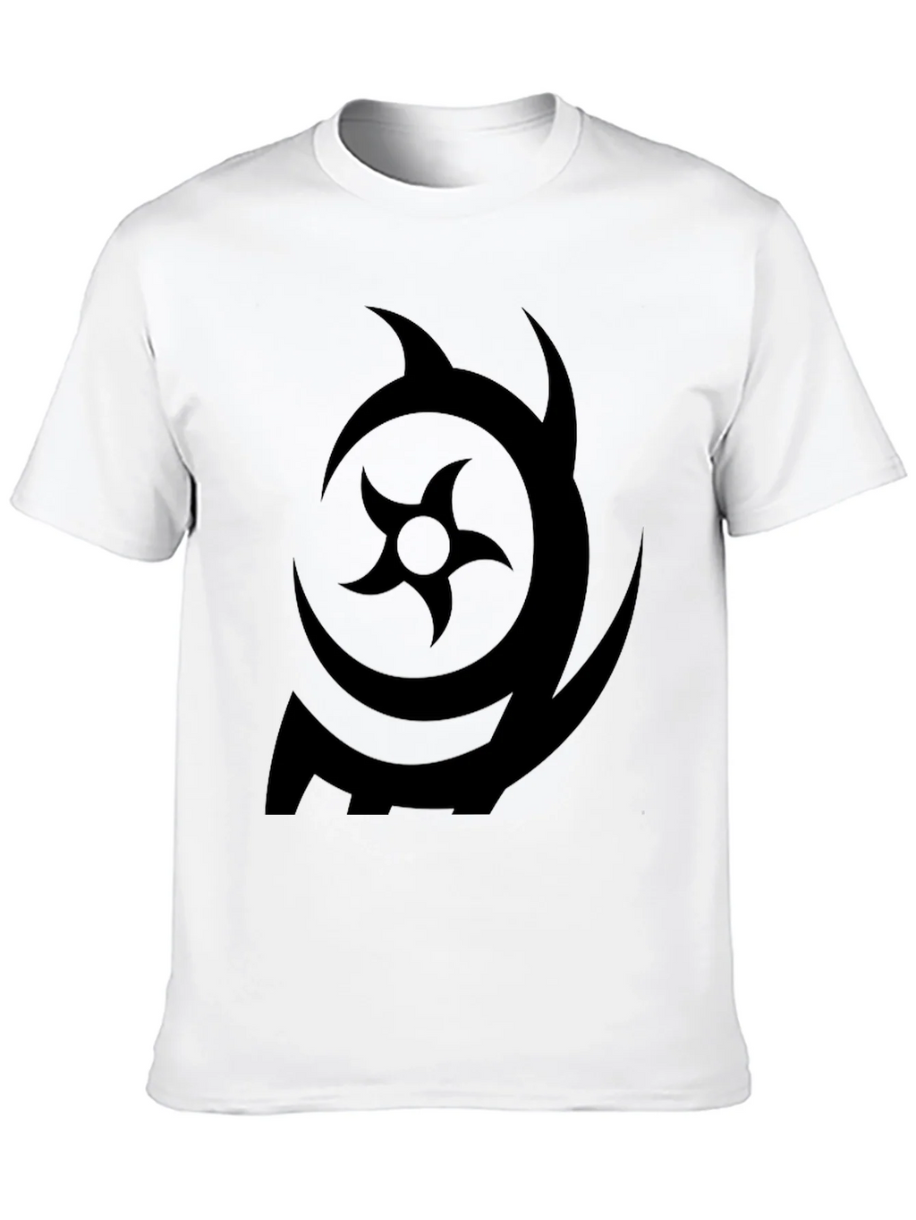 Symbol Print Black Crew Neck T-Shirt product image 12
