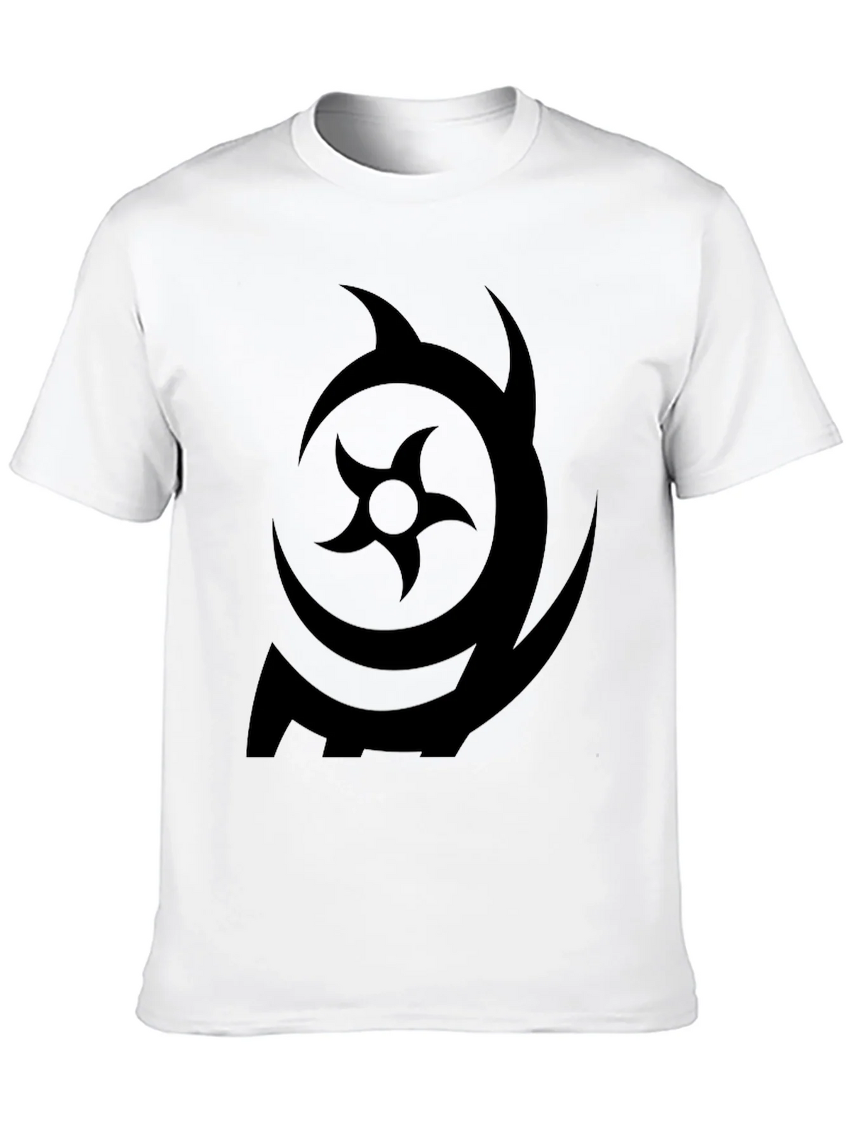 Symbol Print Black Crew Neck T-Shirt product image 12