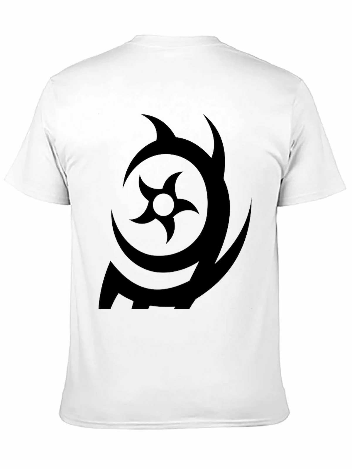 Symbol Print Black Crew Neck T-Shirt product image 2