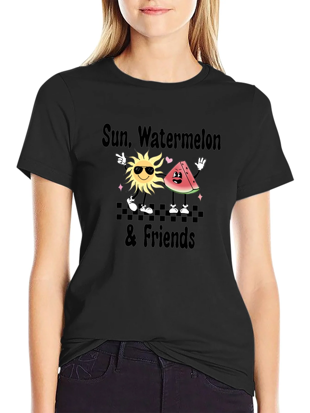 Sun Watermelon & Friends Graphic T-Shirt product image 1