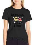 Sun Watermelon & Friends Graphic T-Shirt product image 1