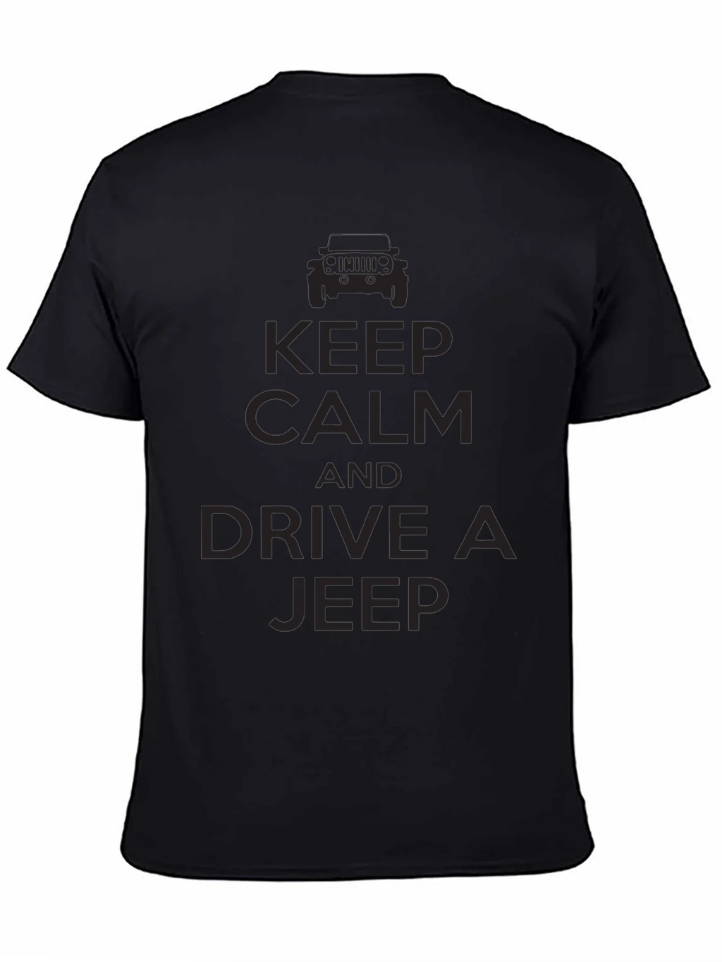 Keep Calm & Drive a Jeep T-Shirt - Black product image 7