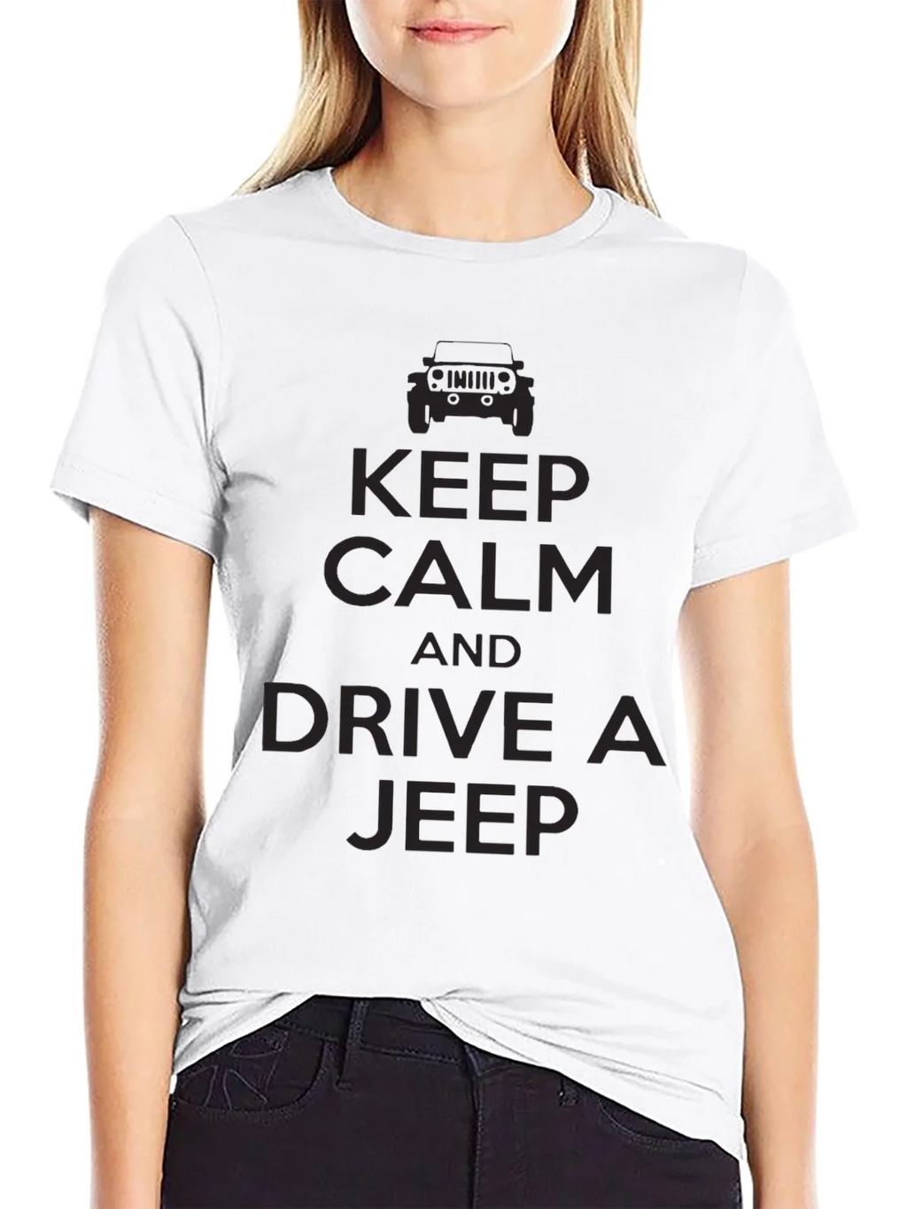 Keep Calm & Drive a Jeep T-Shirt - Black product image 11