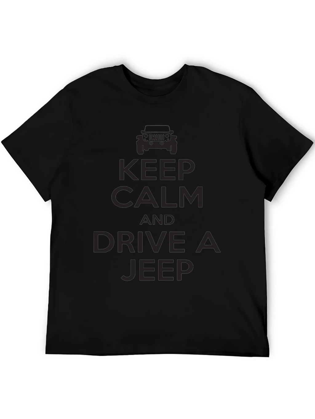 Keep Calm & Drive a Jeep T-Shirt - Black product image 8