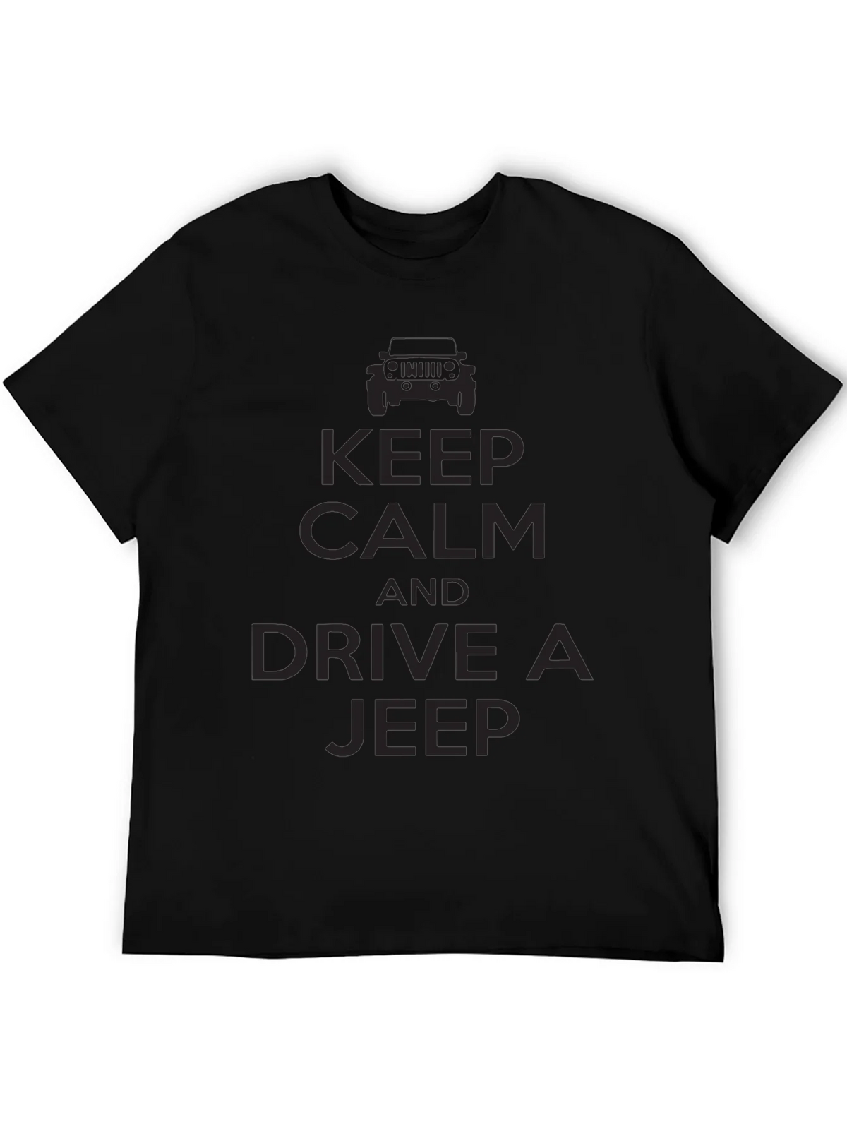 Keep Calm & Drive a Jeep T-Shirt - Black product image 8