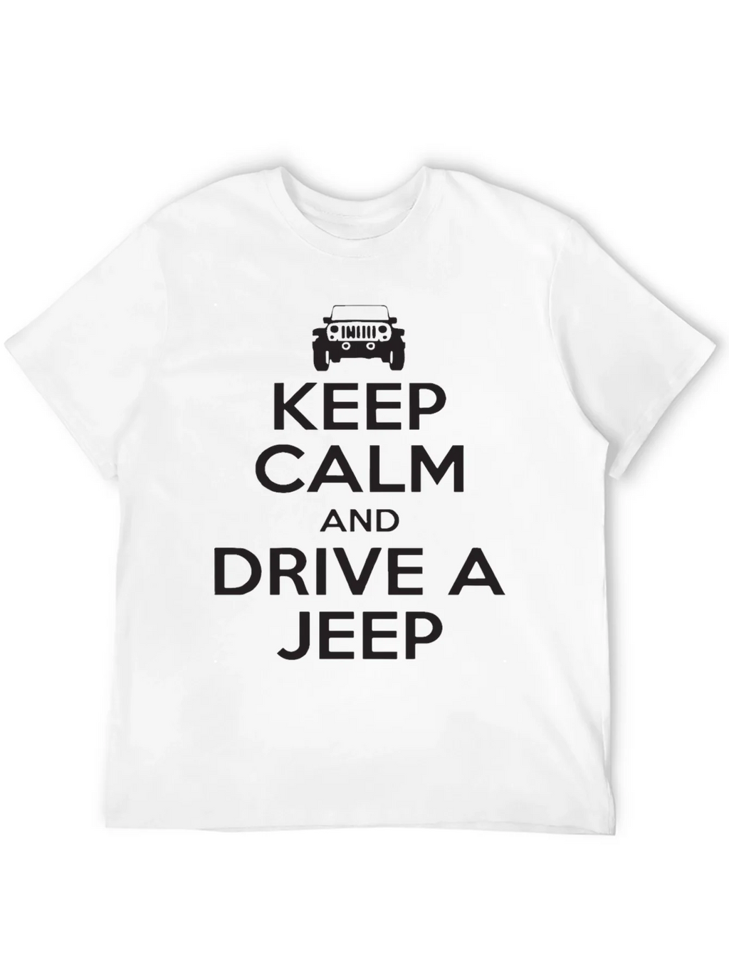 Keep Calm & Drive a Jeep T-Shirt - Black product image 3