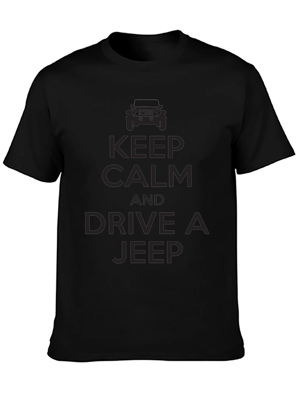 Keep Calm & Drive a Jeep T-Shirt - Black product image 6