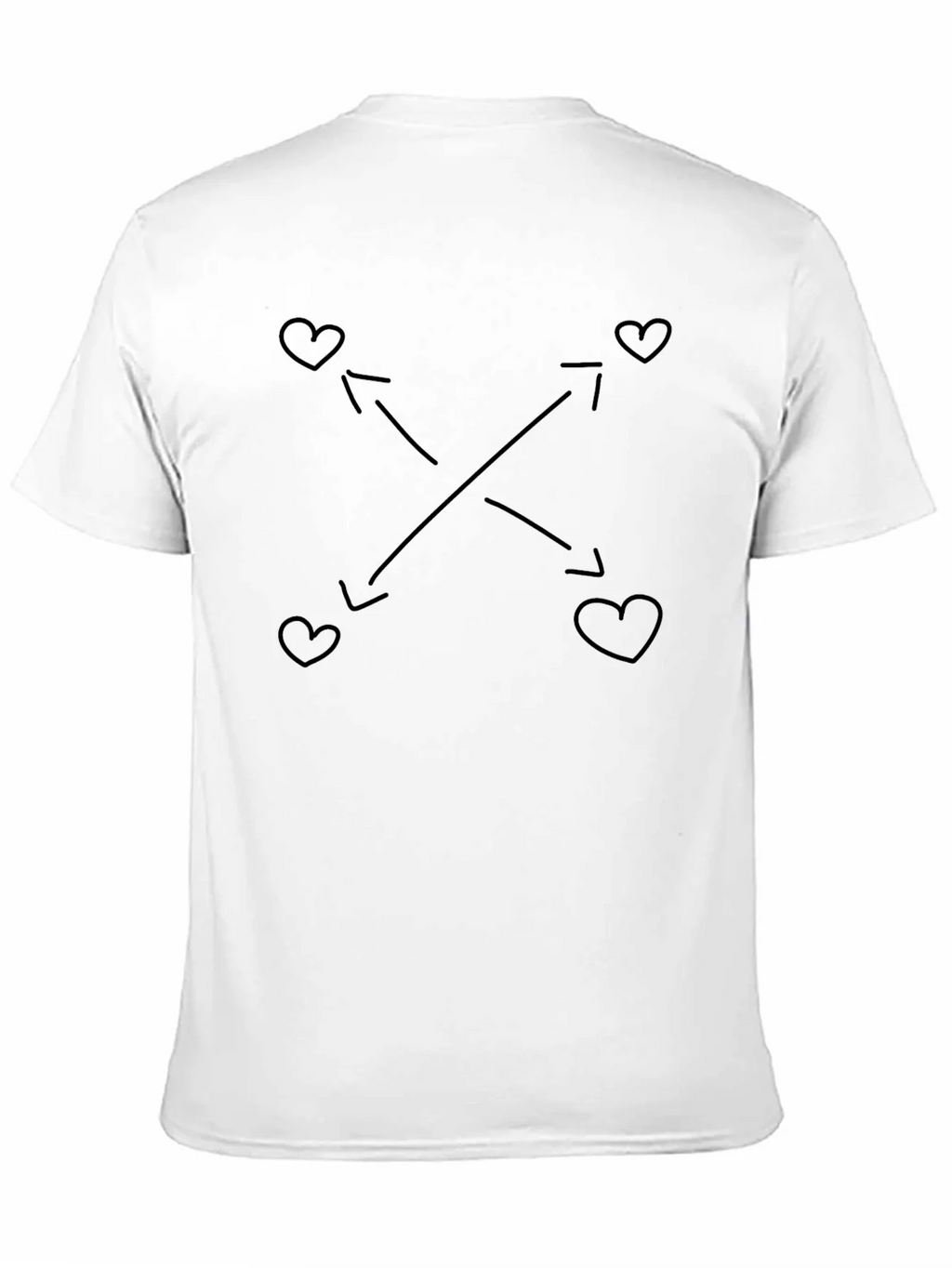 Heart Arrow Graphic Tee - Soft Black T-Shirt product image 2