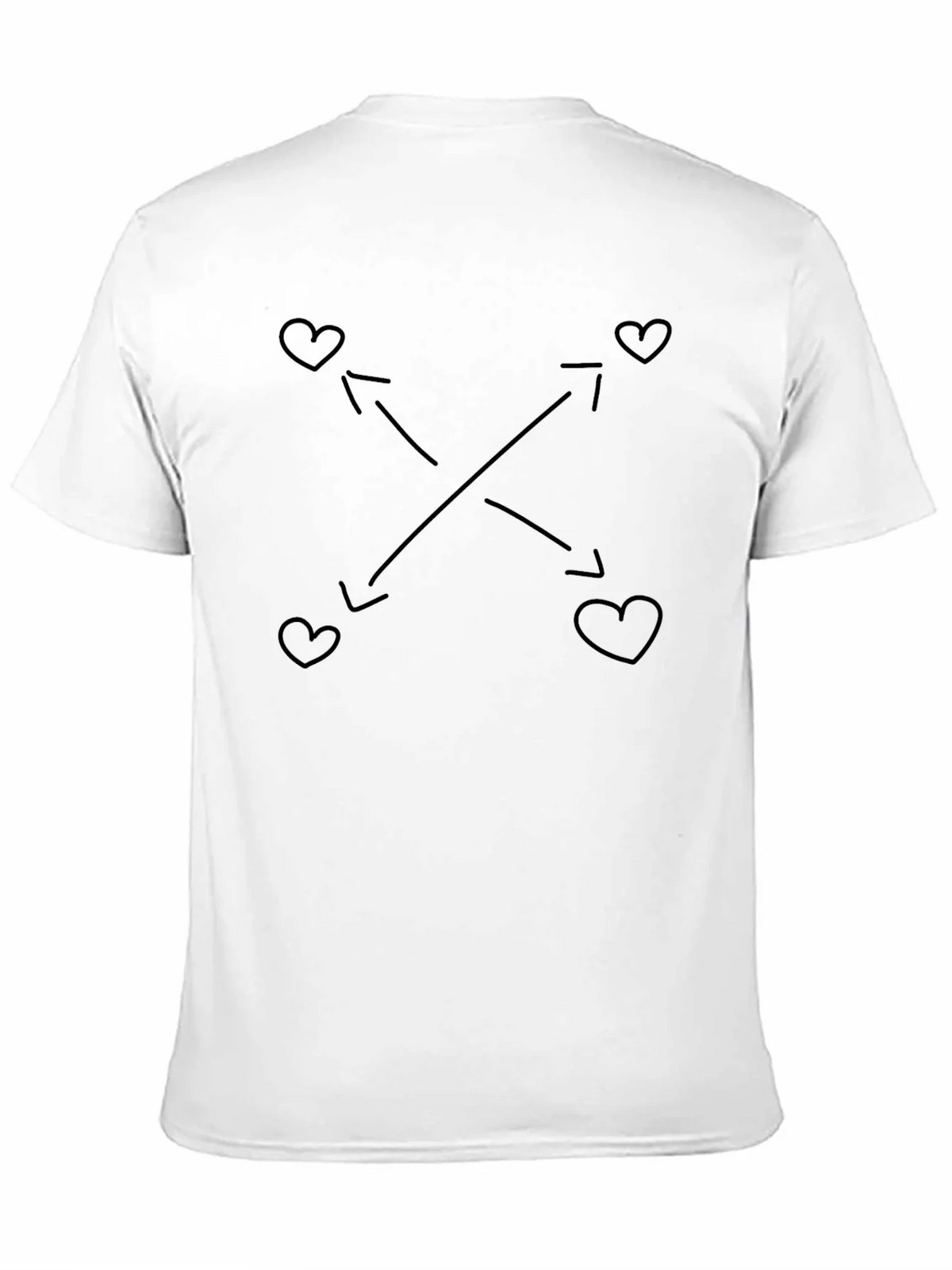 Heart Arrow Graphic Tee - Soft Black T-Shirt product image 2