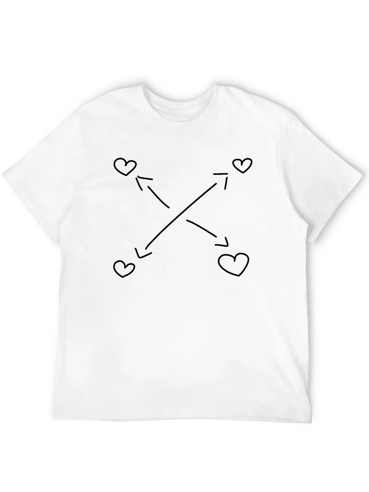 Heart Arrow Graphic Tee - Soft Black T-Shirt product image 3