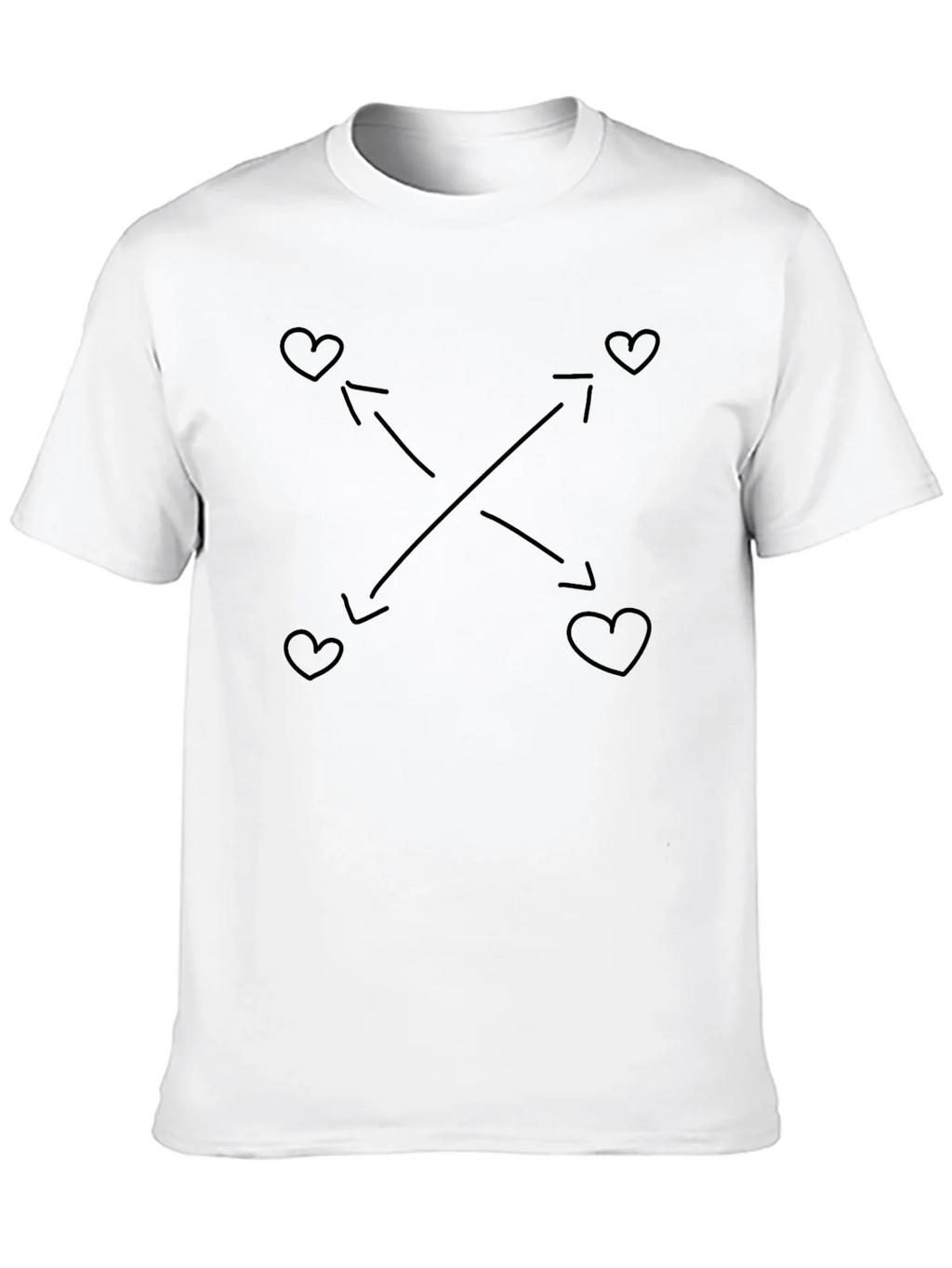 Heart Arrow Graphic Tee - Soft Black T-Shirt product image 12