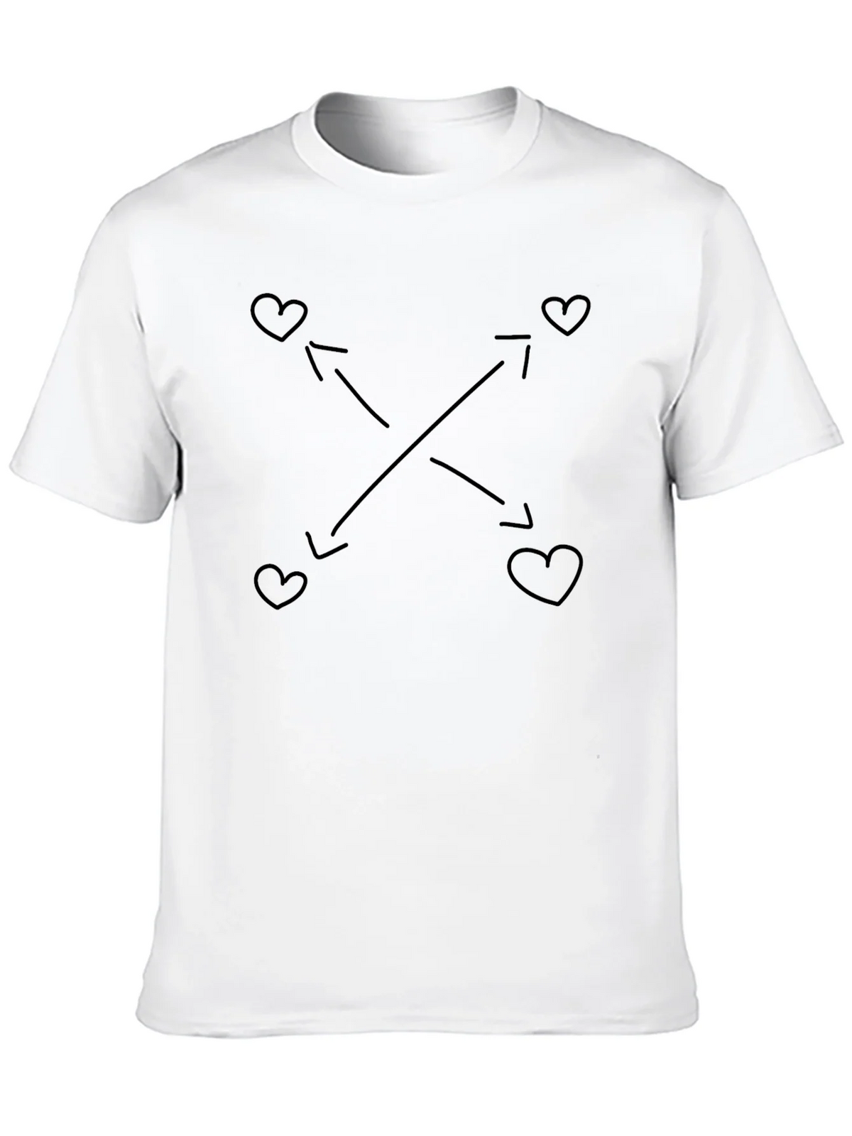 Heart Arrow Graphic Tee - Soft Black T-Shirt product image 12