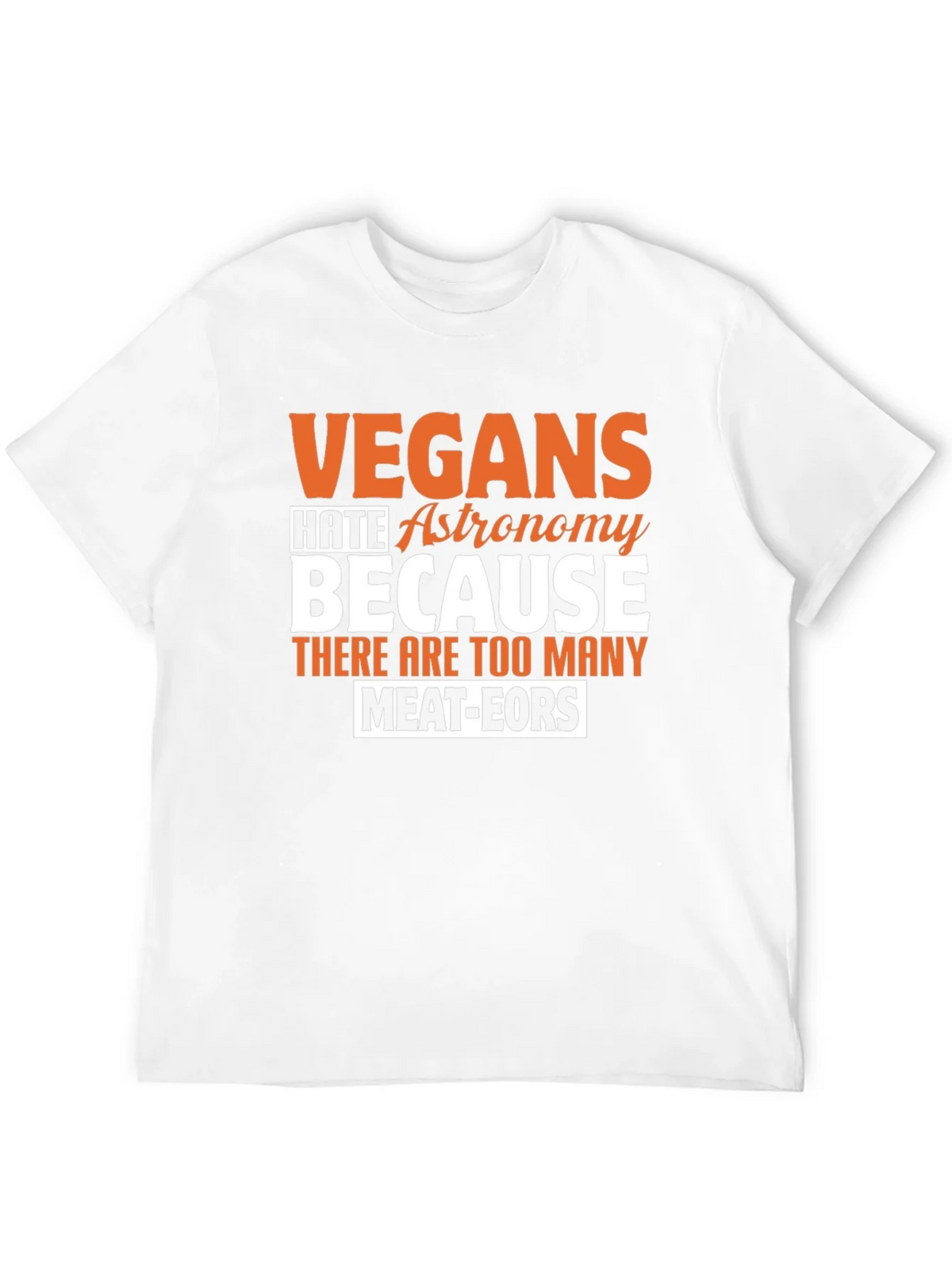 Vegan Astronomy Humor T-Shirt product image 3