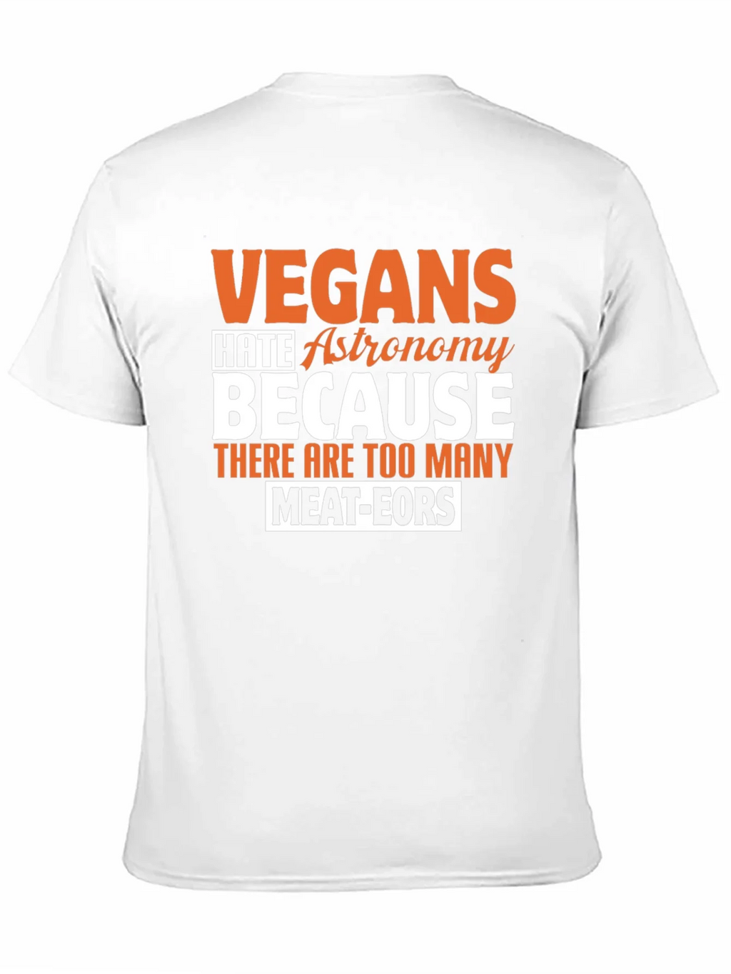 Vegan Astronomy Humor T-Shirt product image 2