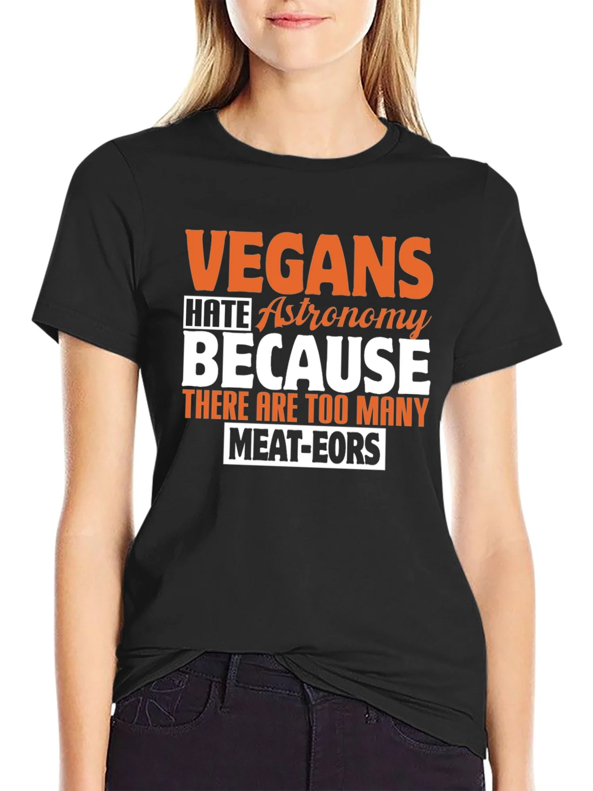 Vegan Astronomy Humor T-Shirt product image 5