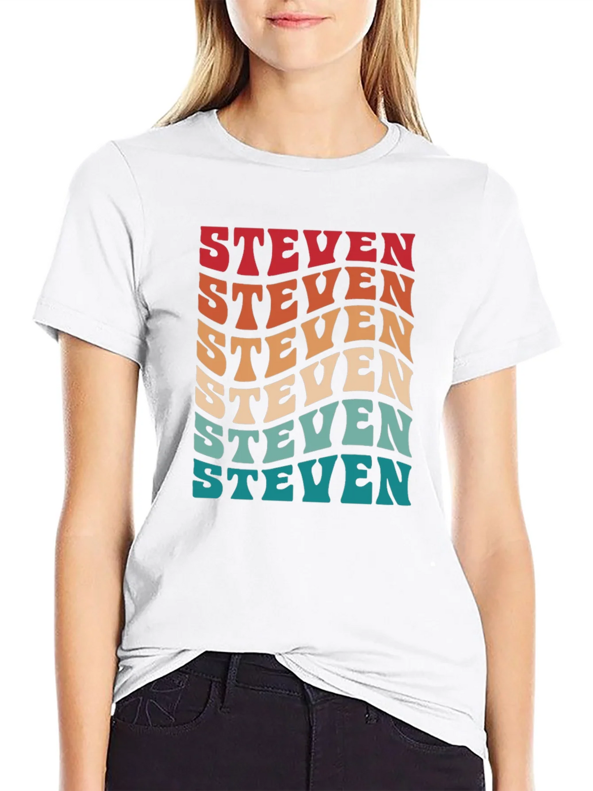 Retro Steven T-Shirt - Personalized Name Tee product image 11