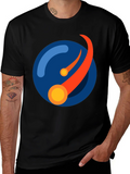 Abstract Orbit Graphic Tee - Black product image 1