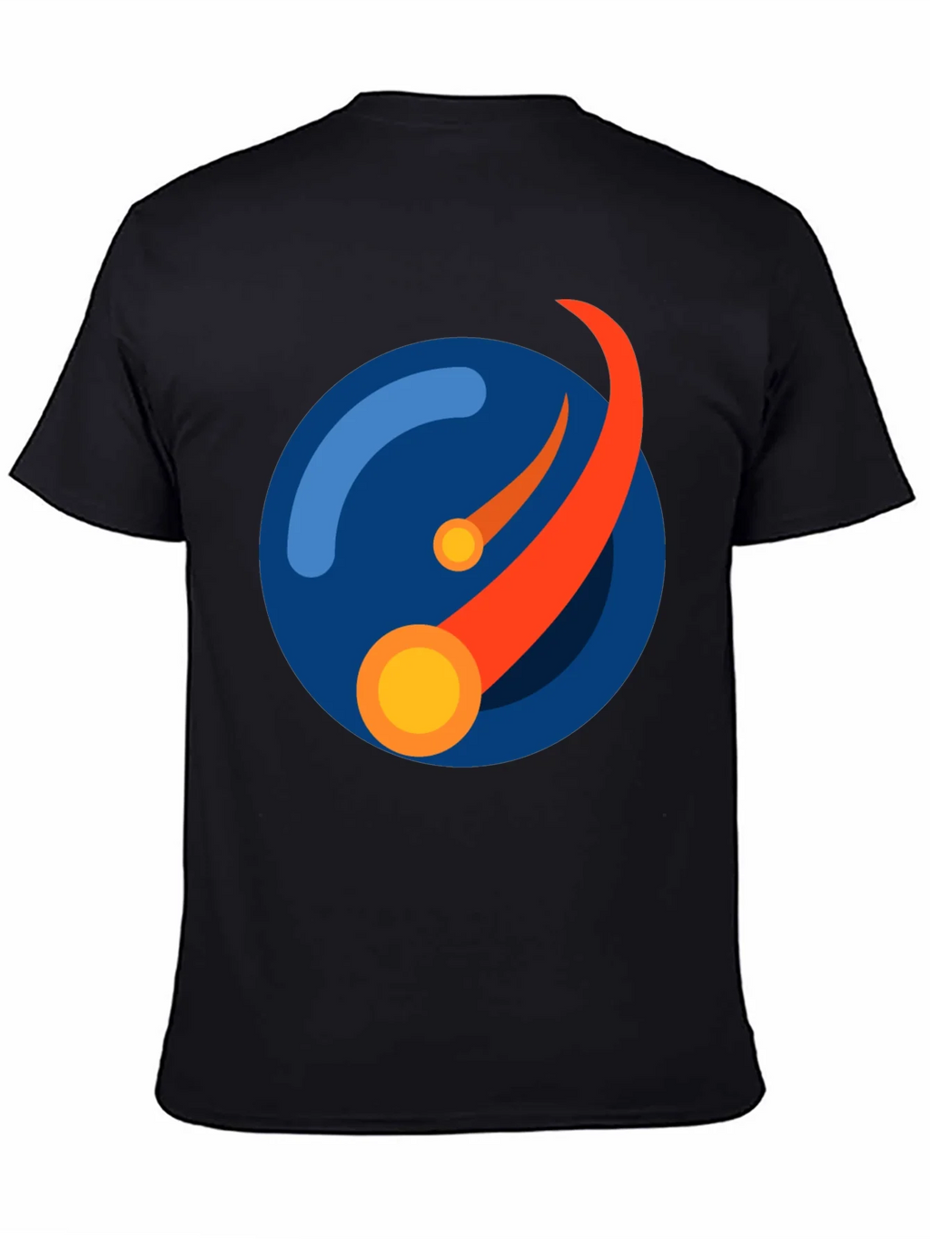 Abstract Orbit Graphic Tee - Black product image 7