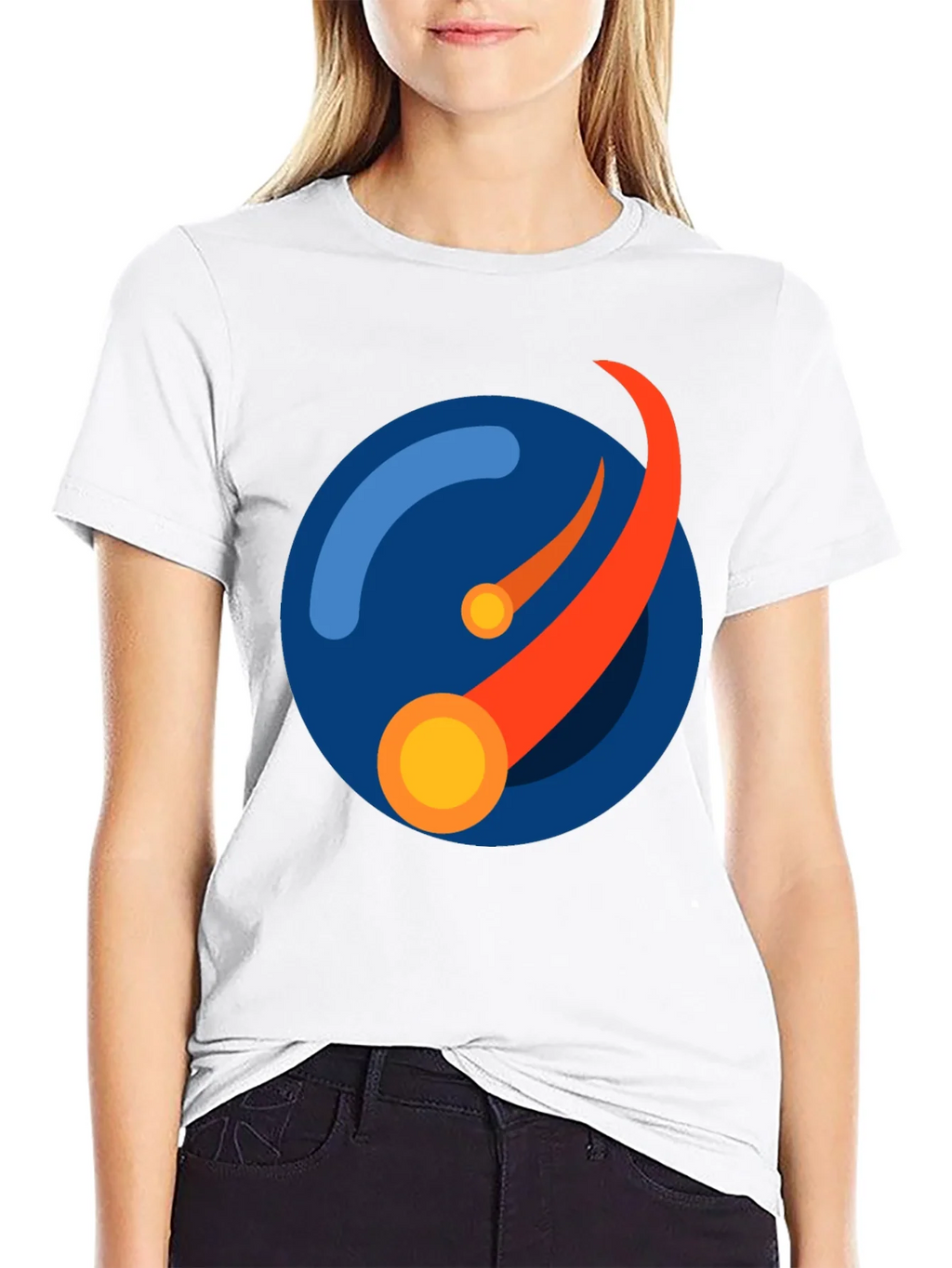 Abstract Orbit Graphic Tee - Black product image 11
