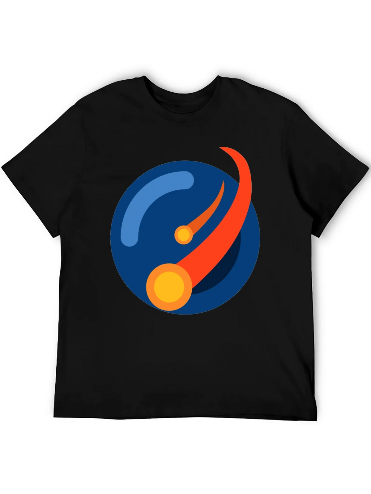 Abstract Orbit Graphic Tee - Black product image 8
