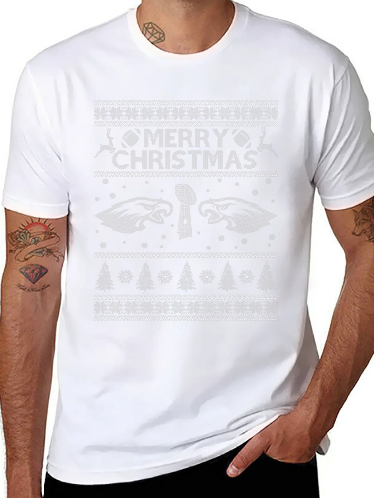 Eagles Ugly Christmas Sweater T-Shirt product image 1