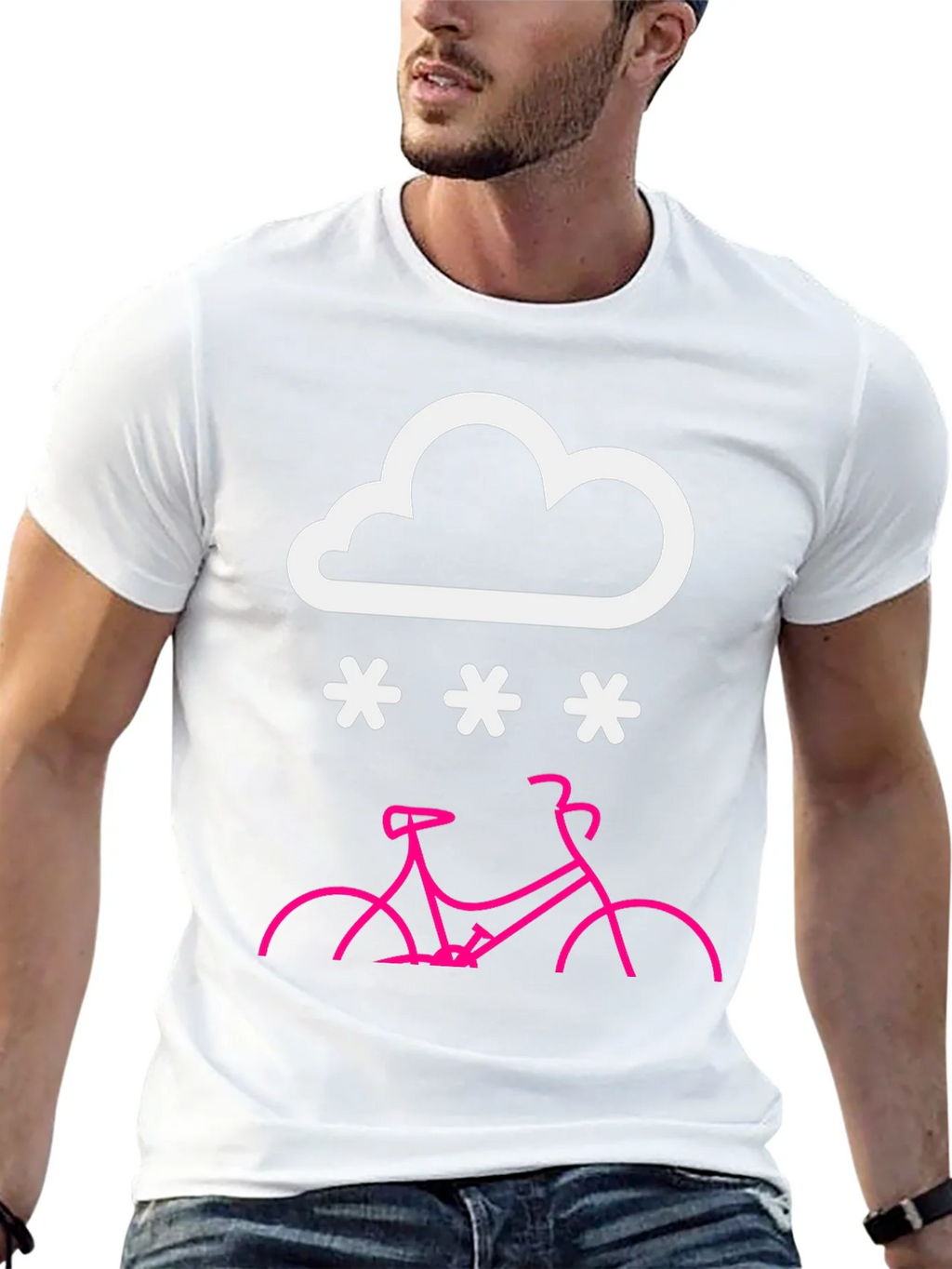 Snowy Bike Ride T-Shirt product image 4