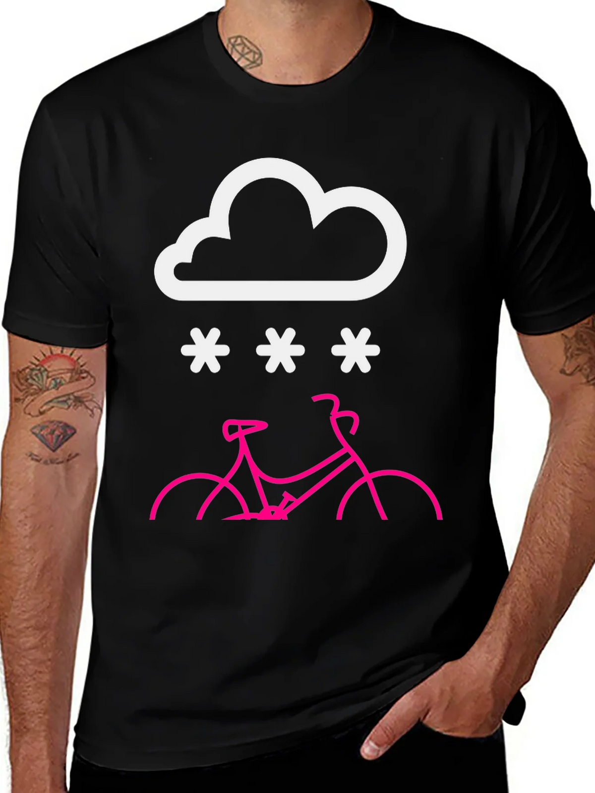 Snowy Bike Ride T-Shirt product image 1