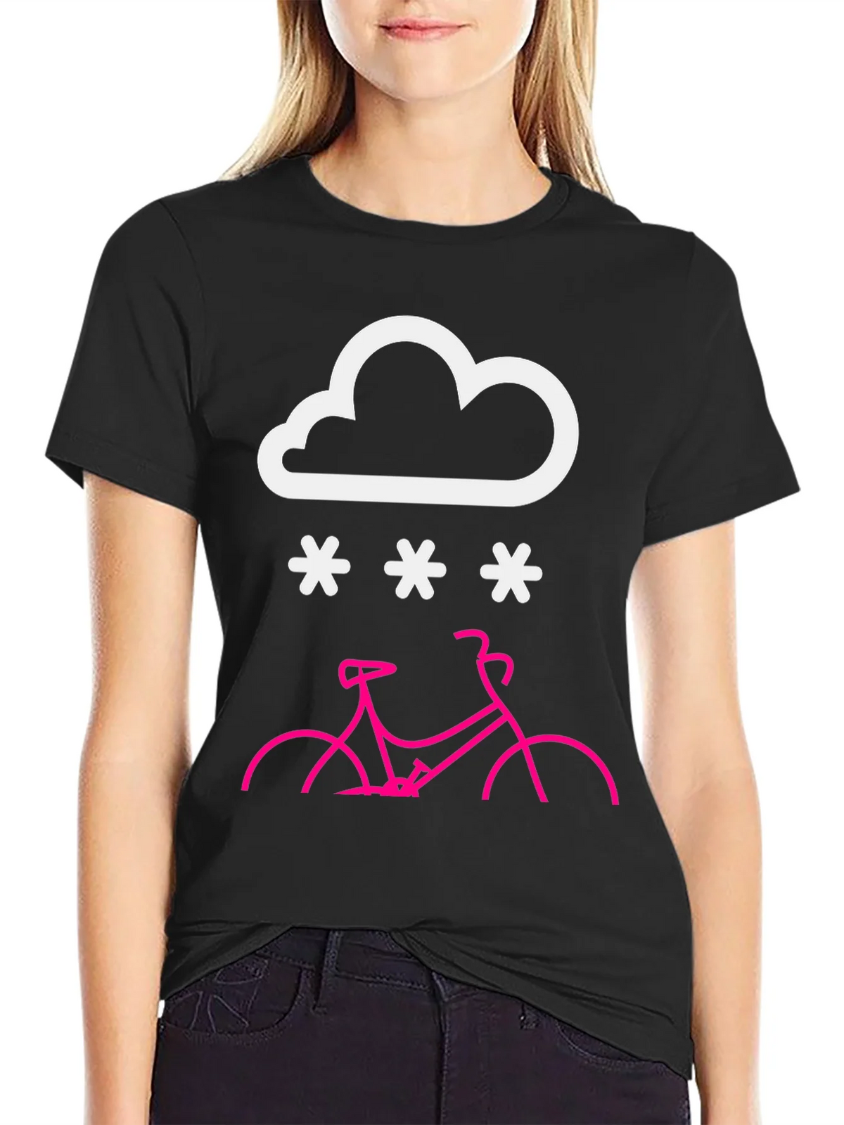 Snowy Bike Ride T-Shirt product image 5