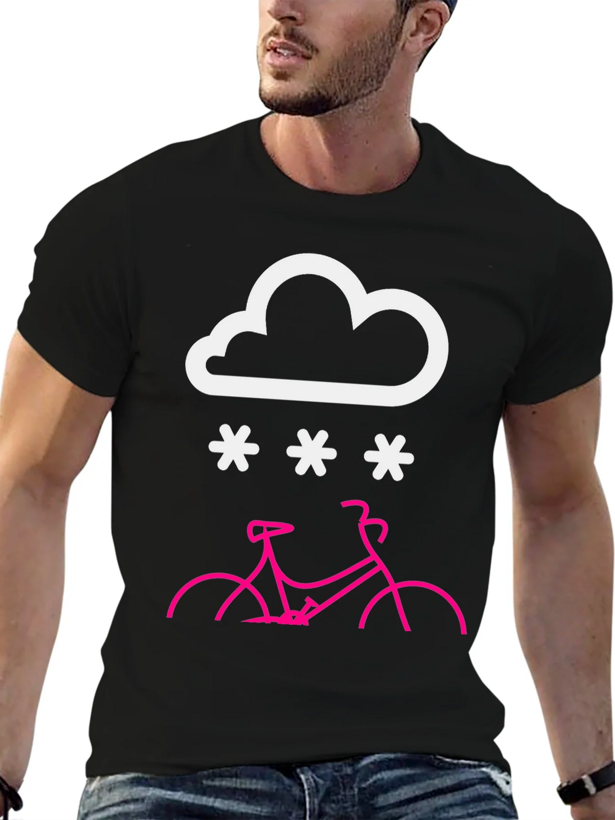 Snowy Bike Ride T-Shirt product image 9