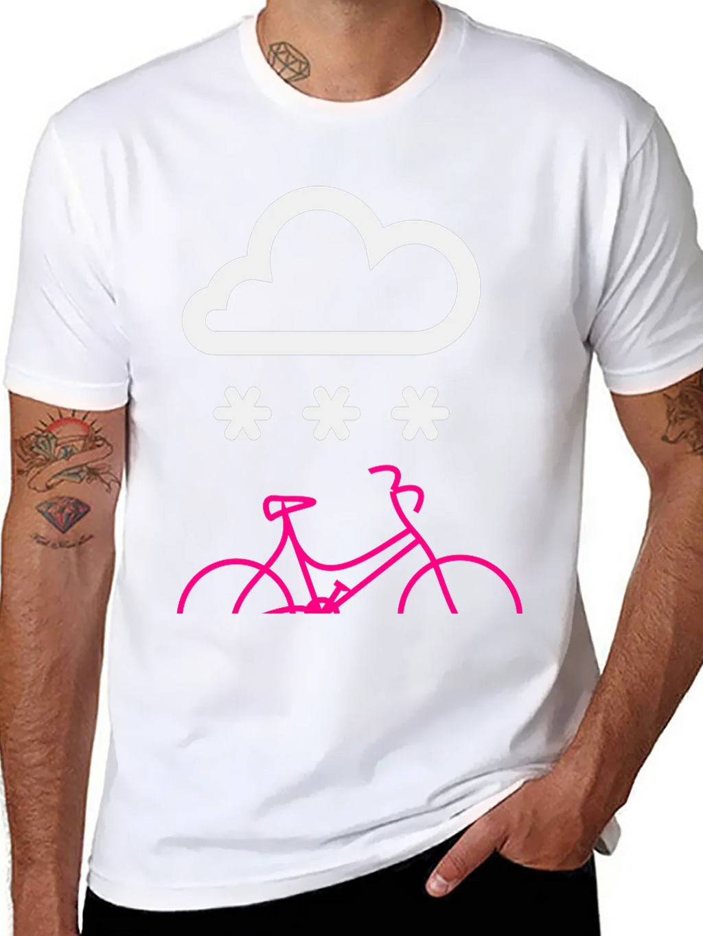 Snowy Bike Ride T-Shirt product image 10