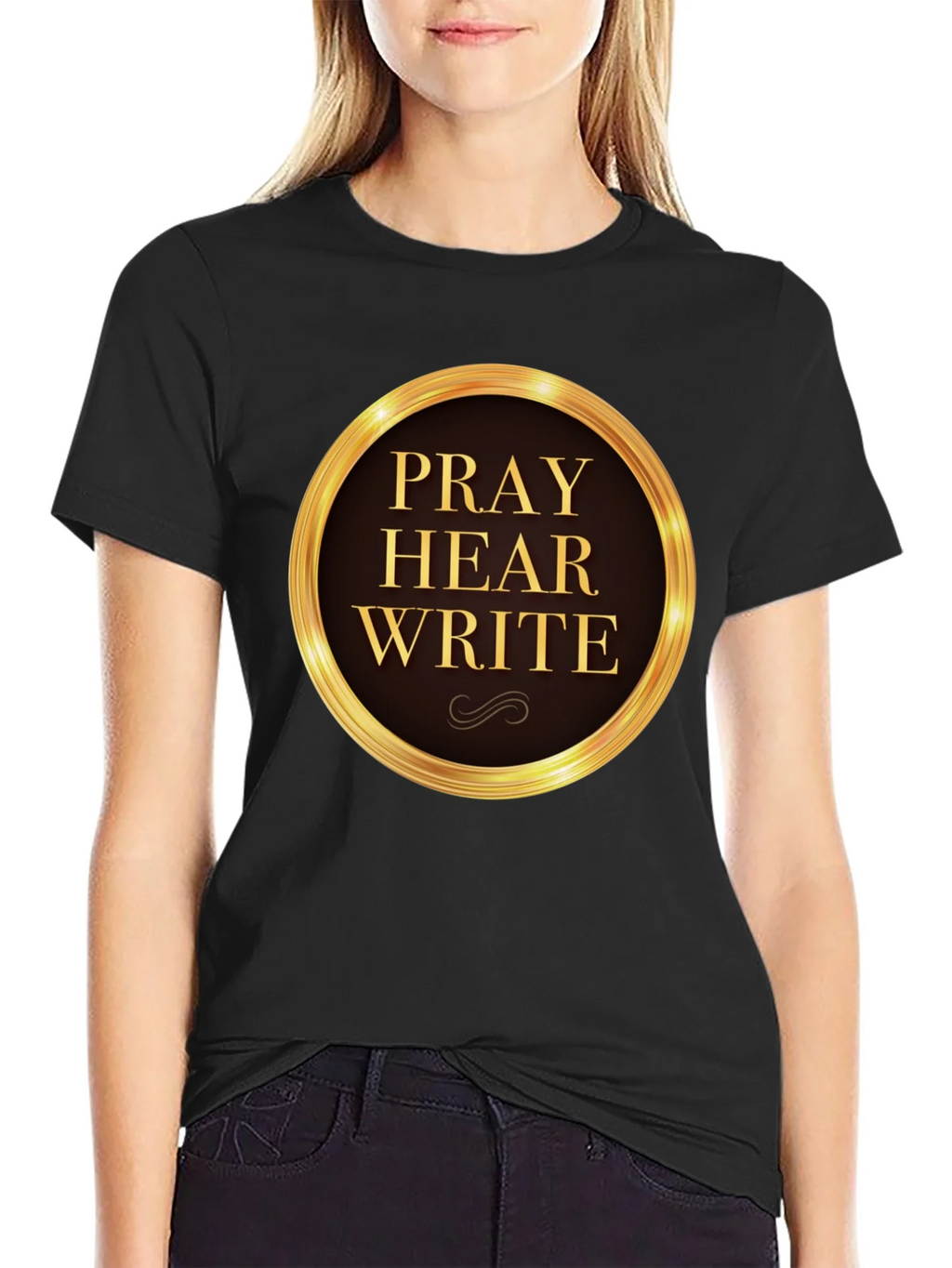 Pray Hear Write Graphic T-Shirt product image 5