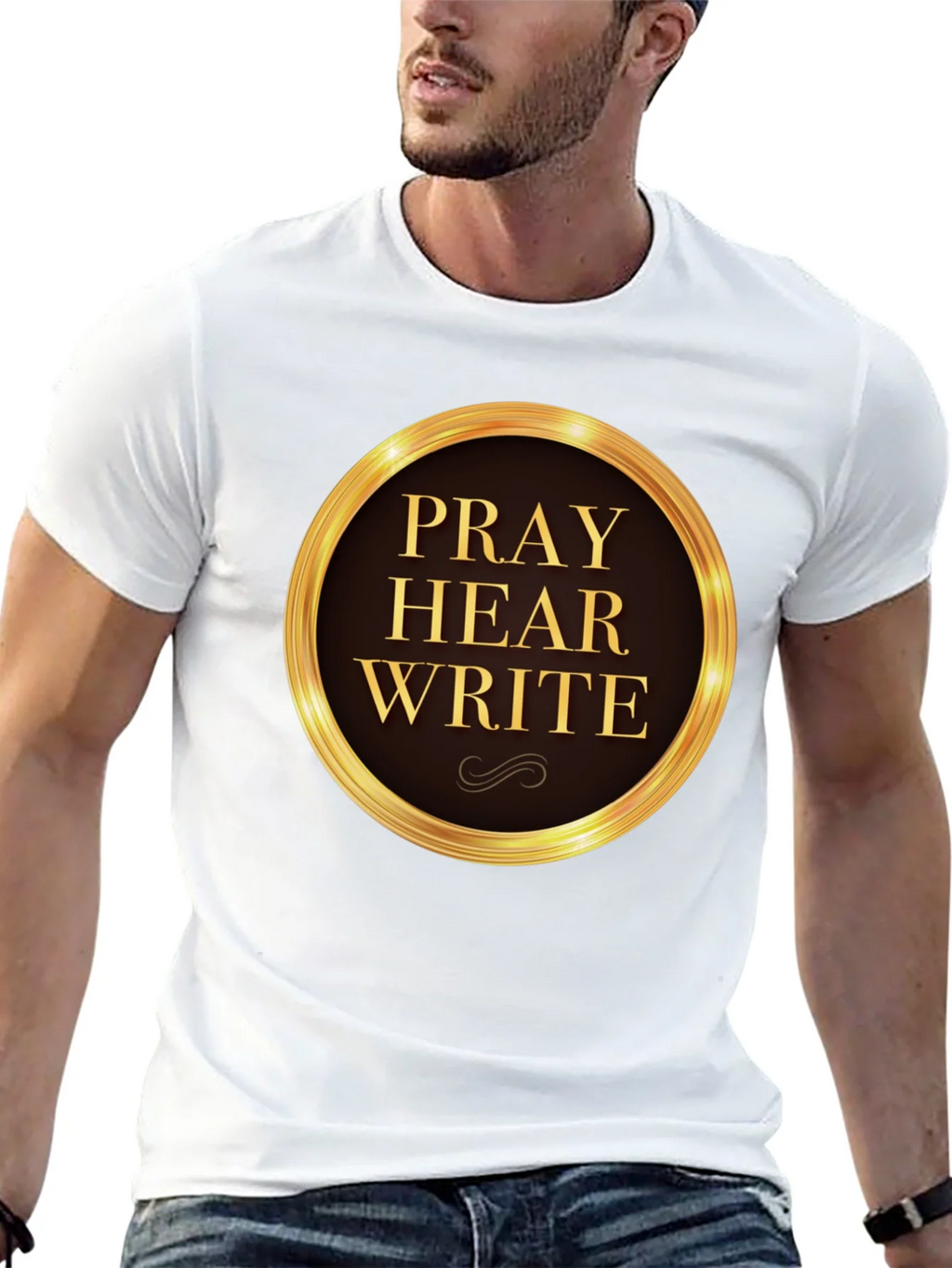 Pray Hear Write Graphic T-Shirt product image 4