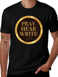 Pray Hear Write Graphic T-Shirt product image 1