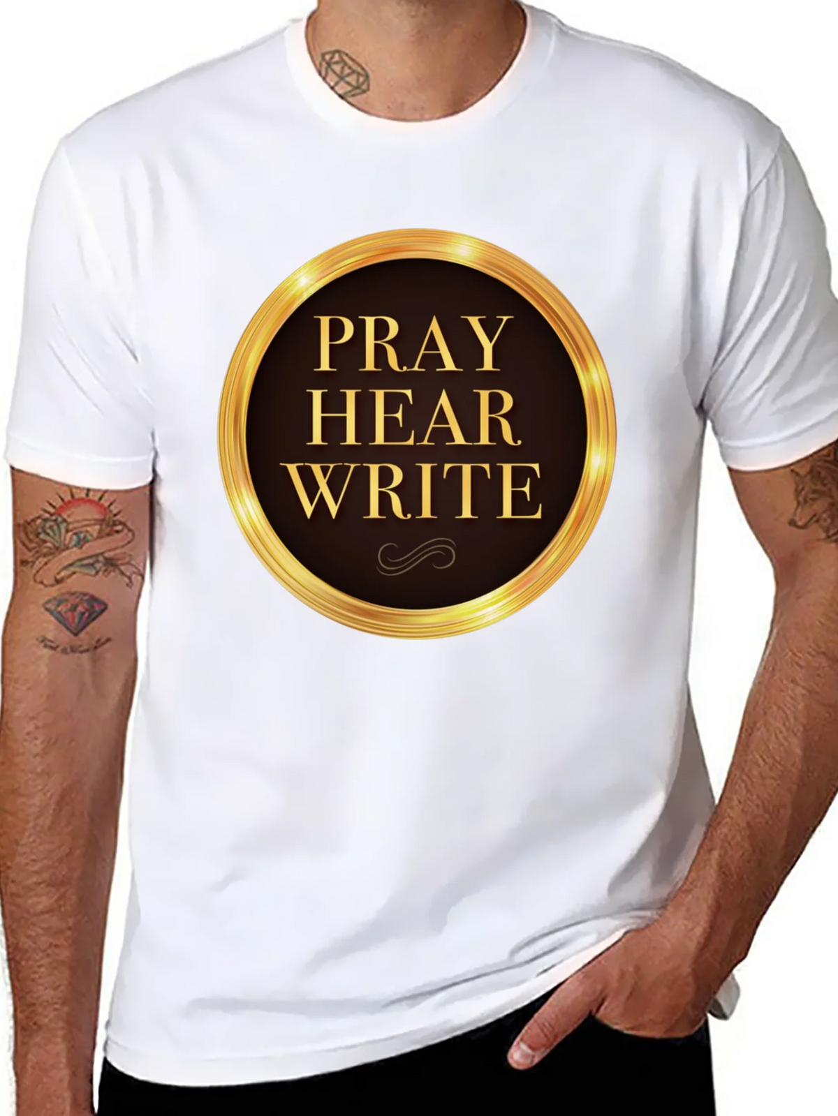 Pray Hear Write Graphic T-Shirt product image 10