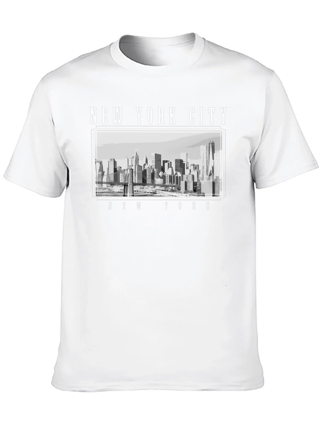 New York City Skyline Graphic T-Shirt - Black product image 10