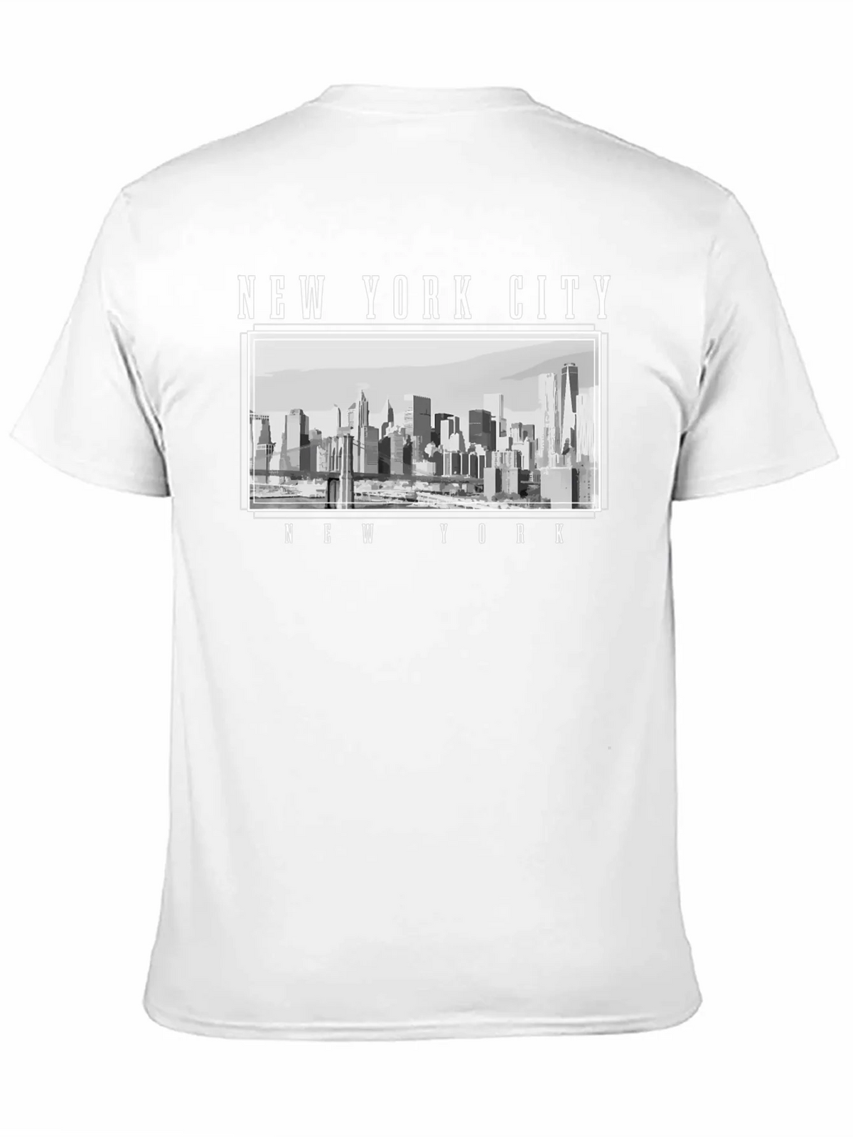 New York City Skyline Graphic T-Shirt - Black product image 2