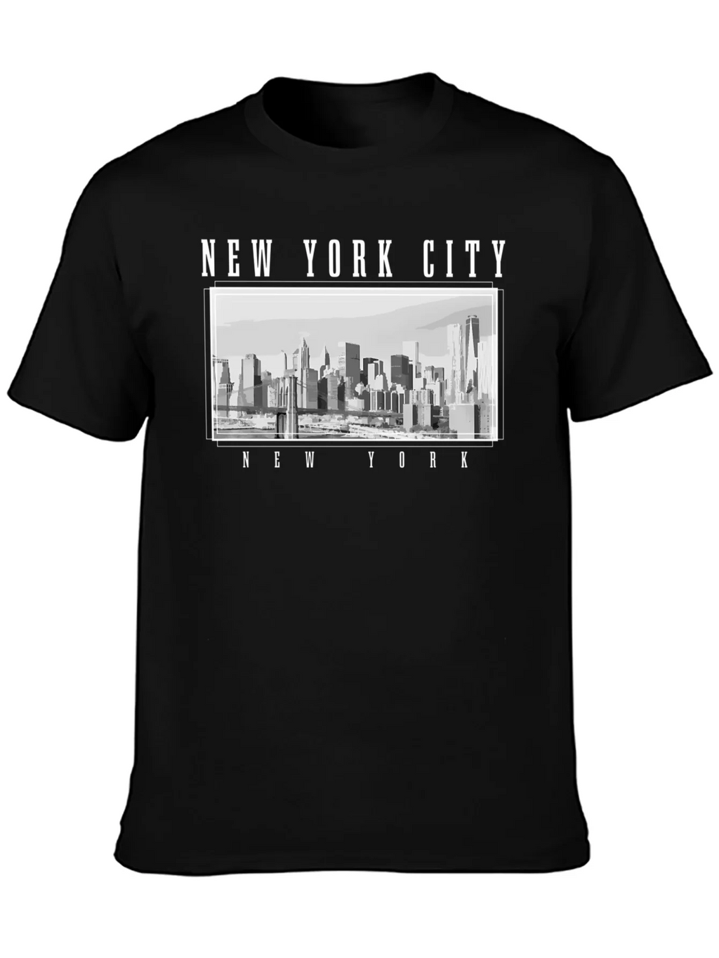 New York City Skyline Graphic T-Shirt - Black product image 5