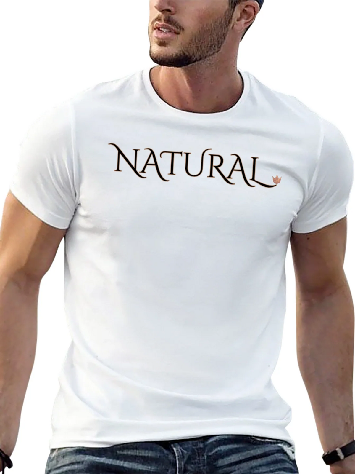 Natural Graphic Print T-Shirt - Casual Style product image 4