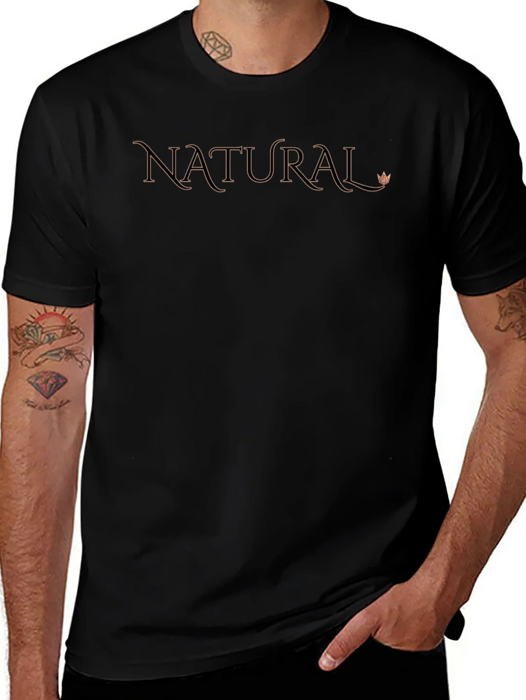 Natural Graphic Print T-Shirt - Casual Style product image 1