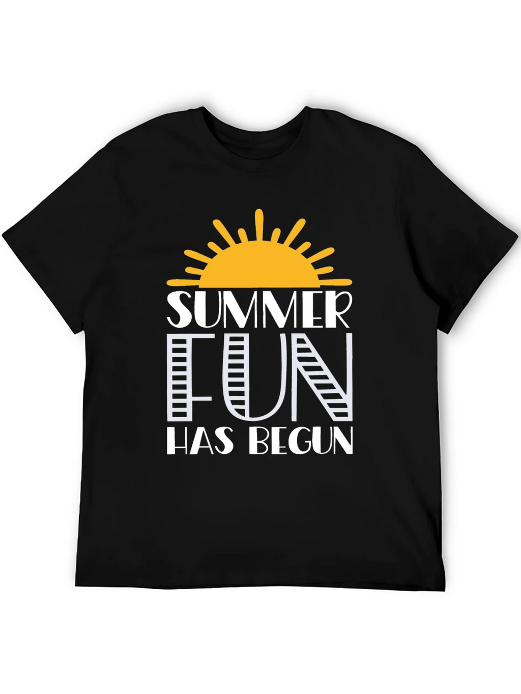 Summer Fun Graphic Tee - Black Cotton T-Shirt product image 7