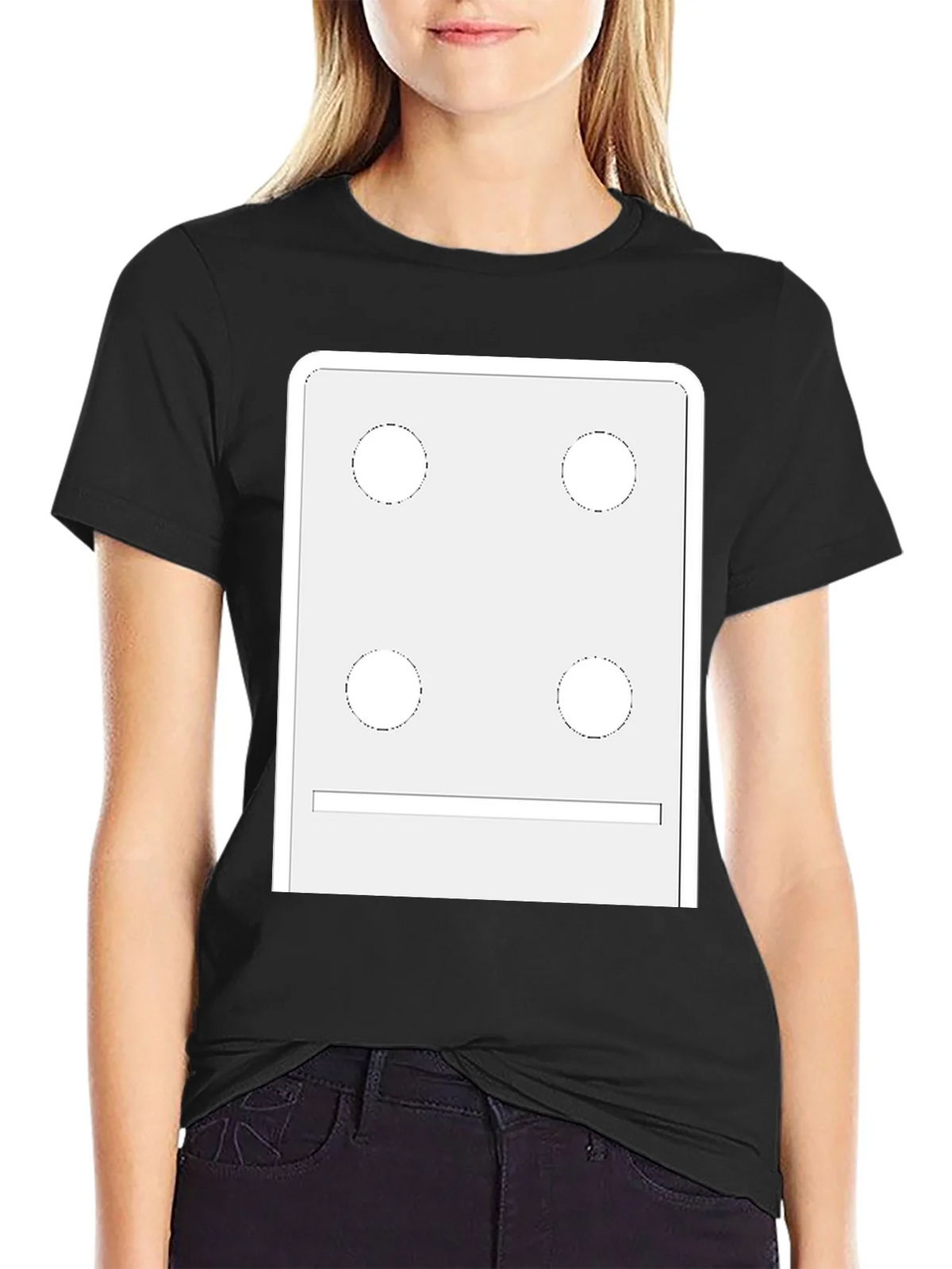Dice Face Graphic Tee - Novelty T-Shirt product image 5