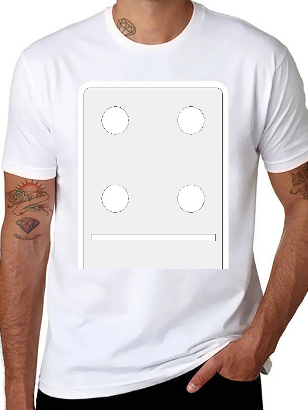 Dice Face Graphic Tee - Novelty T-Shirt product image 10