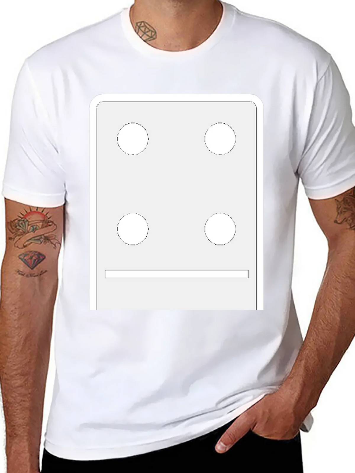 Dice Face Graphic Tee - Novelty T-Shirt product image 10