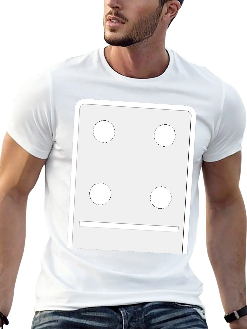 Dice Face Graphic Tee - Novelty T-Shirt product image 4