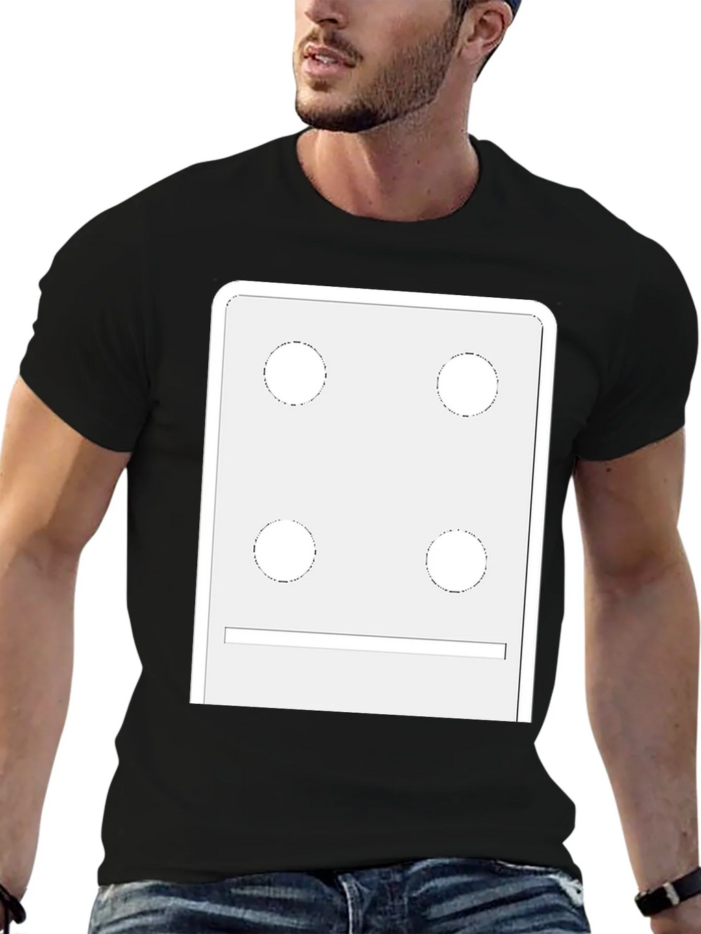 Dice Face Graphic Tee - Novelty T-Shirt product image 9