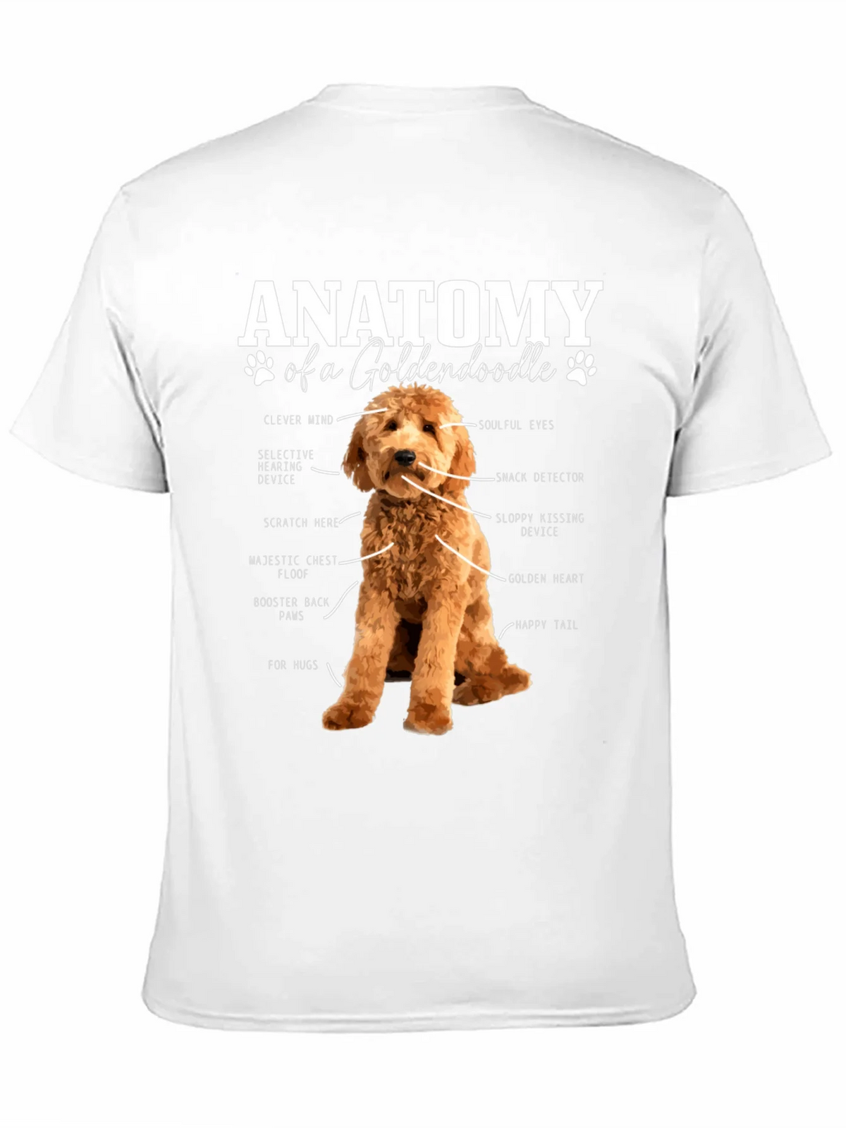 Goldendoodle Anatomy Graphic T-Shirt product image 2
