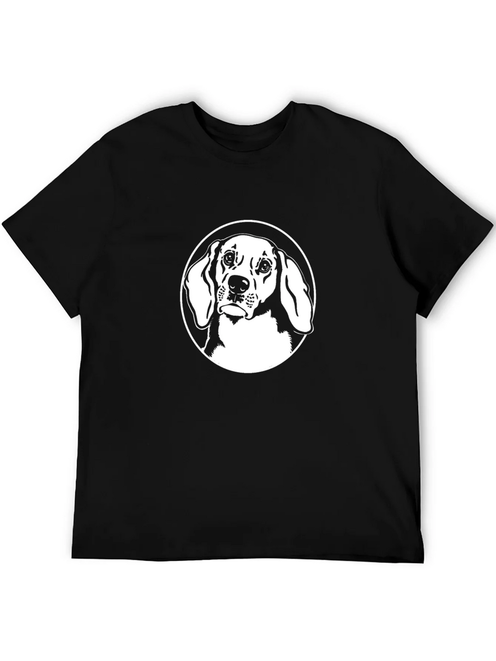 Dog Graphic Tee - Black Cotton T-Shirt product image 8