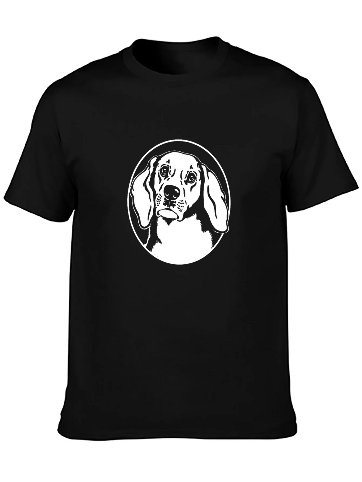 Dog Graphic Tee - Black Cotton T-Shirt product image 6