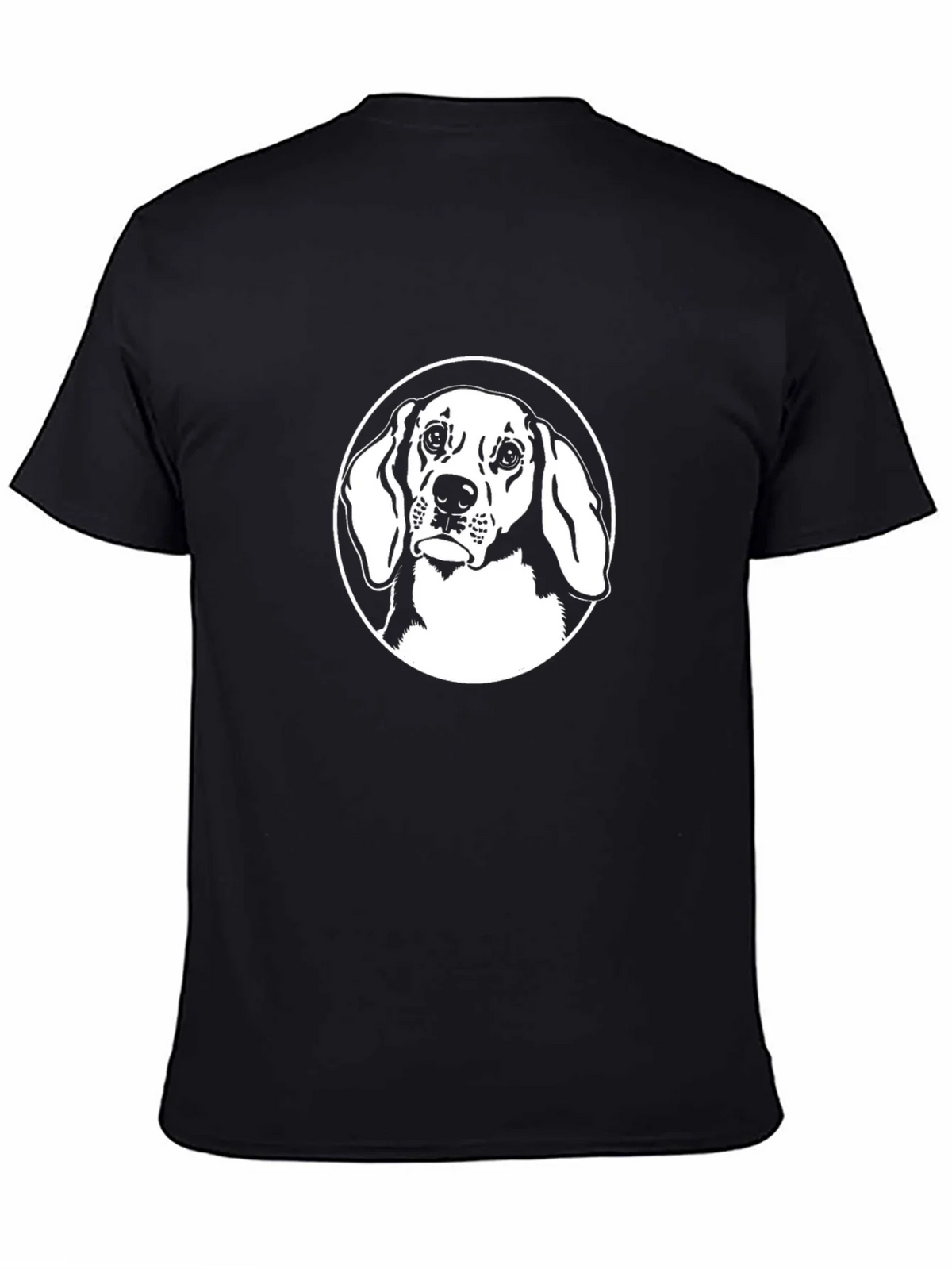 Dog Graphic Tee - Black Cotton T-Shirt product image 7
